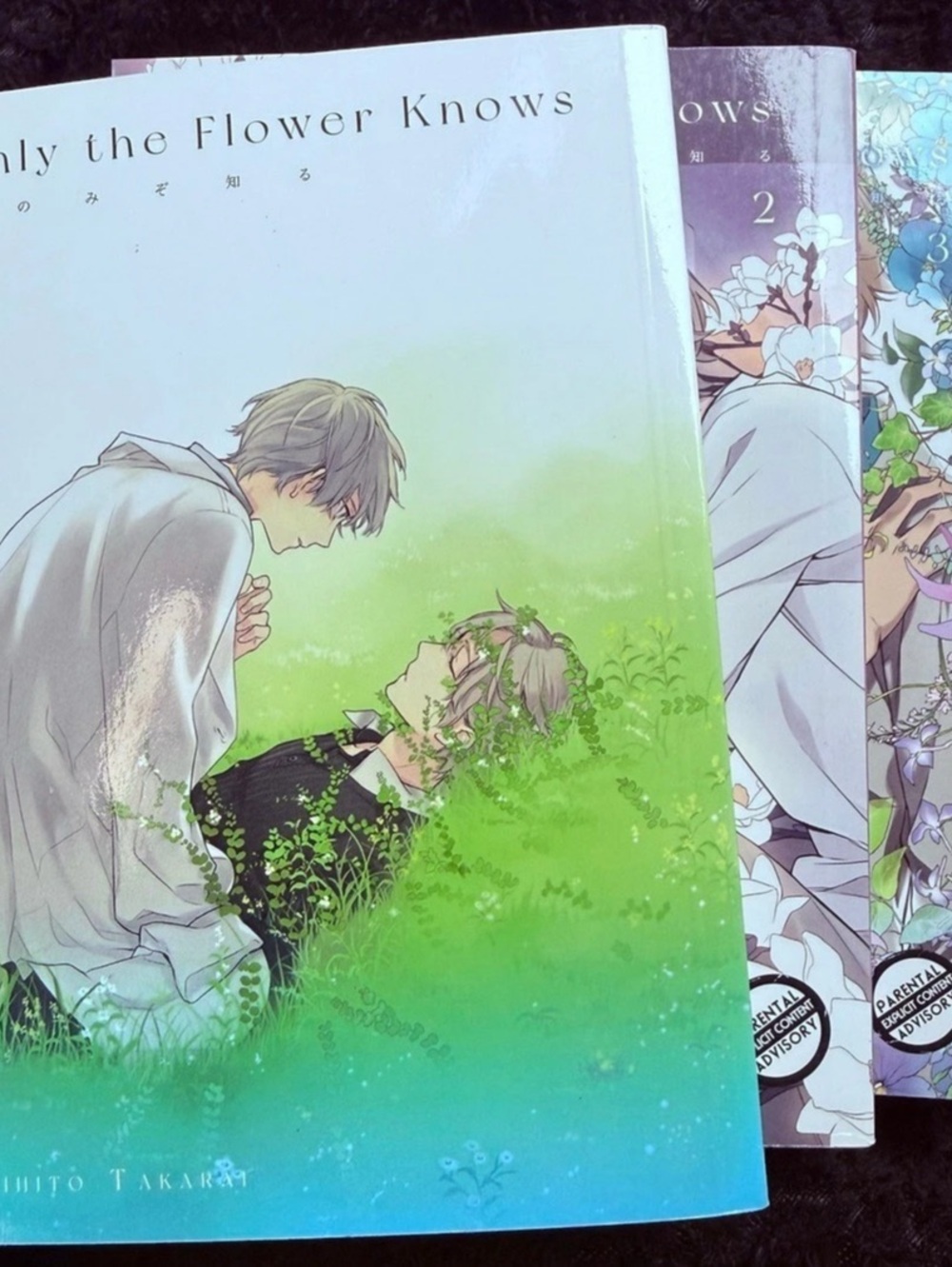 Seven Seas Entertainment Only the Flower Knows Manga Volumes 1-3 Green Blue